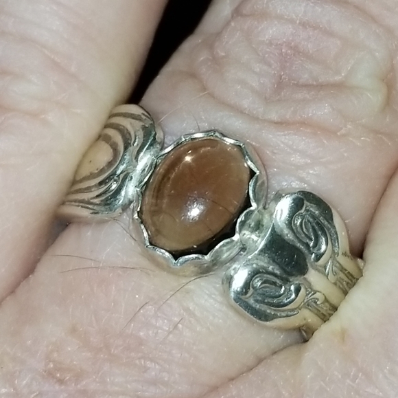 OOAK .925 SMOKEY TOPAZ RING - Picture 4 of 4